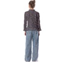 Brown Snake Pattern Kids  Frill Detail T-Shirt View2
