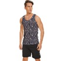 Brown Giraffe Pattern Men s Wide Collar Tank Top View2