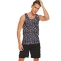 Brown Giraffe Pattern Men s Wide Collar Tank Top View3