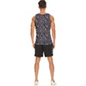 Brown Giraffe Pattern Men s Wide Collar Tank Top View4