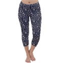 Brown Giraffe Pattern Capri Winter Leggings  View1