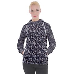 Brown Giraffe Pattern Women s Hooded Pullover