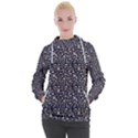 Brown Giraffe Pattern Women s Hooded Pullover View1