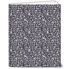 Brown Giraffe Pattern 8  X 10  Hardcover Notebook