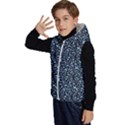 Blue Giraffe Pattern Kids  Stylish Hooded Puffer Vest View2