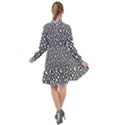 Black White Snake Pattern All Frills Dress View2