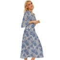 blue roses Midsummer Wrap Dress View3