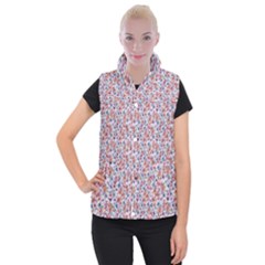 Floral Mix Women s Button Up Vest