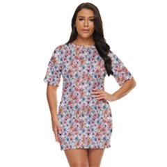 Floral Mix Just Threw It On Dress