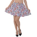 Floral Mix Velvet Skater Skirt View1