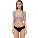 Floral Mix Low Cut Ruffle Edge Bikini Top View1