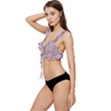 Floral Mix Low Cut Ruffle Edge Bikini Top View2