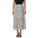 Grey Roses Classic Midi Chiffon Skirt View1