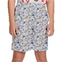 Roses Grey Roses Kids  Basketball Shorts View1