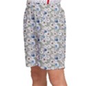 Roses Grey Roses Kids  Basketball Shorts View2