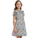 Roses Grey Roses Kids  Bow Tie Puff Sleeve Dress View2