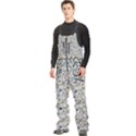 Roses Grey Roses Men s Front Zip Ski And Snowboard Bib Pants View2