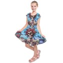Grateful Dead Hippie Peace Roses Rock Music Legend Kids  Short Sleeve Dress View1