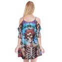 Grateful Dead Hippie Peace Roses Rock Music Legend Cutout Spaghetti Strap Chiffon Dress View2