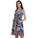 Grateful Dead Hippie Peace Roses Rock Music Legend Sleeveless Dress With Pocket View2