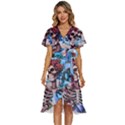 Grateful Dead Hippie Peace Roses Rock Music Legend Women s Kimono Wrap Satin Dress View1