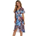 Grateful Dead Hippie Peace Roses Rock Music Legend Women s Kimono Wrap Satin Dress View2