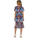 Grateful Dead Hippie Peace Roses Rock Music Legend Women s Kimono Wrap Satin Dress View4