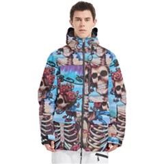 Grateful Dead Hippie Peace Roses Rock Music Legend Men s Multi Pockets Zip Ski And Snowboard Waterproof Breathable Jacket