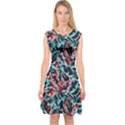 Leaves Nature Pattern Patterns Colorful Capsleeve Midi Dress View1