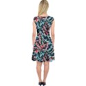Leaves Nature Pattern Patterns Colorful Capsleeve Midi Dress View2
