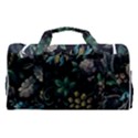 Pattern Flower Plants Leaves Nature Sports Gym Duffle Bag with Shoe Compartment View2