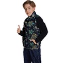 Pattern Flower Plants Leaves Nature Kid s Button Up Puffer Vest View2