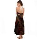 Leaves Plant Contrast Carved Nature Halter Tie Back Dress  View2
