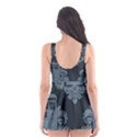 Dr Who Tardis Pattern Skater Dress Swimsuit View2