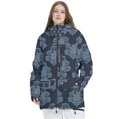 Dr Who Tardis Pattern Women s Multi Pockets Zip Ski And Snowboard Waterproof Breathable Jacket