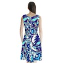 Trippy Dippy Bears Blue Dancing Greatful Dead Skull Steal Your Face Sleeveless Waist Tie Chiffon Dress View2