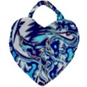 Trippy Dippy Bears Blue Dancing Greatful Dead Skull Steal Your Face Giant Heart Shaped Tote View1