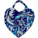 Trippy Dippy Bears Blue Dancing Greatful Dead Skull Steal Your Face Giant Heart Shaped Tote View2