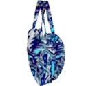 Trippy Dippy Bears Blue Dancing Greatful Dead Skull Steal Your Face Giant Heart Shaped Tote View3