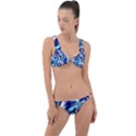 Trippy Dippy Bears Blue Dancing Greatful Dead Skull Steal Your Face Ring Detail Crop Bikini Set View1