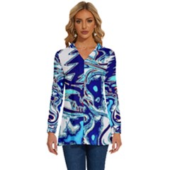 Trippy Dippy Bears Blue Dancing Greatful Dead Skull Steal Your Face Long Sleeve Drawstring Hooded Top
