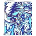 Trippy Dippy Bears Blue Dancing Greatful Dead Skull Steal Your Face 8  x 10  Softcover Notebook View2