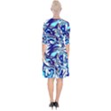 Trippy Dippy Bears Blue Dancing Greatful Dead Skull Steal Your Face Wrap Up Cocktail Dress View2