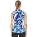 Trippy Dippy Bears Blue Dancing Greatful Dead Skull Steal Your Face Mock Neck Shell Top View2