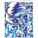 Trippy Dippy Bears Blue Dancing Greatful Dead Skull Steal Your Face 7  x 9  Softcover Notebook View1