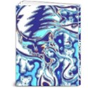 Trippy Dippy Bears Blue Dancing Greatful Dead Skull Steal Your Face 7  x 9  Softcover Notebook View2