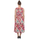 Red Flowers Midi Tie-Back Chiffon Dress View2