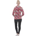 Red Flowers Women s Overhead Hoodie View2