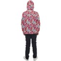Red Flowers Men s Front Pocket Pullover Windbreaker View2