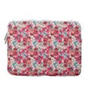 Red Flowers 14  Vertical Laptop Sleeve Case With Pocket View1